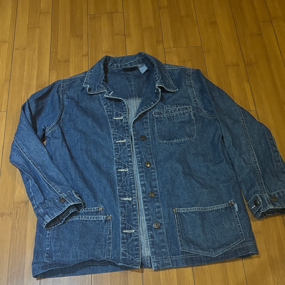 Classic Blue Denim Shirt Jacket for Men